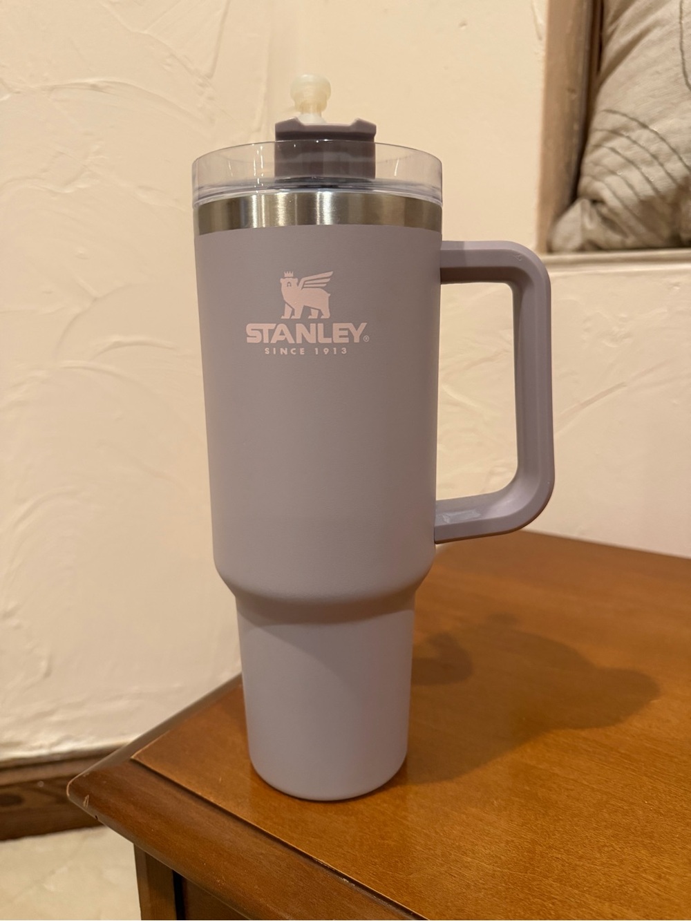 Stanley Purple/Lavender Insulated Travel Mug with Handle